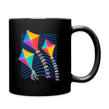 Kite flying kite kite kite kids gift - Full Colour Mug - black - Right