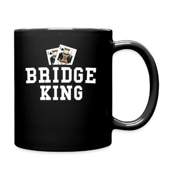 Funny Bridge Shirt For Men Bridge King - Full Colour Mug - black - Right
