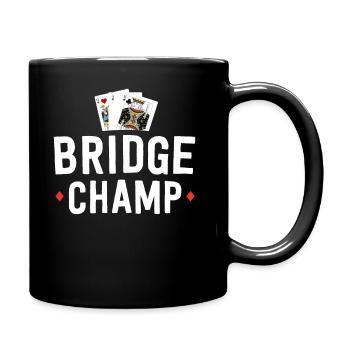 Funny Bridge Shirt For Men Gift For Bridge Card - Full Colour Mug - black - Right