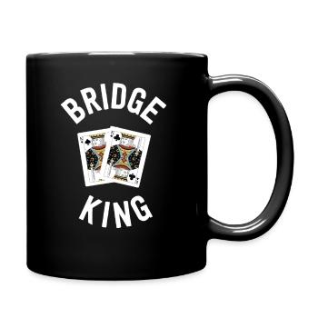 Funny Bridge Shirt For Men Bridge King - Full Colour Mug - black - Right