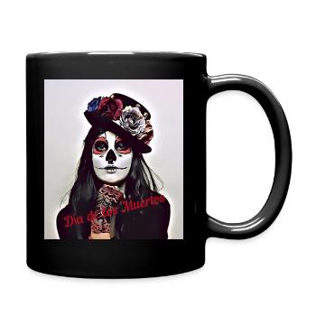 Dia de los Muertos - Tasse einfarbig - Schwarz - Rechts