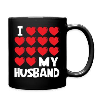 I Love My Husband - Tasse einfarbig - Schwarz - Rechts