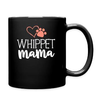 Whippet Mama Shirt Dog Owner Gifts For Women - Full Colour Mug - black - Right