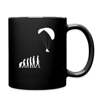 Paragliding Paragliding Paragliding Retro - Full Colour Mug - black - Right