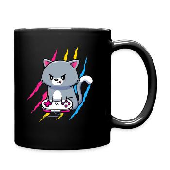 Pansexuel Gaymer Geek Pride LGBT Amoureux des jeux vidéo - Mug uni - noir - Droite
