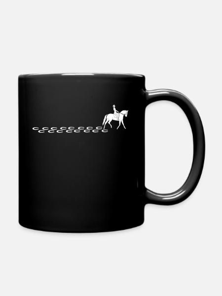 Idée cadeau équitation cheval motif propriétaire de cheval - Mug uni - noir