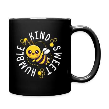 Bee Kind Shirt Women Kindness Be Kind Be Sweet Be - Full Colour Mug - black - Right
