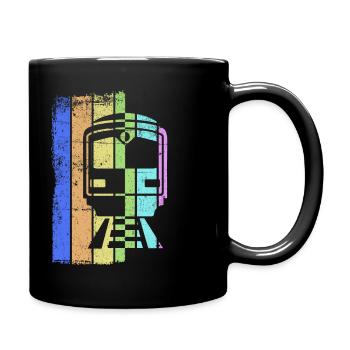 Train chemin de fer cheminots trains conducteur de locomotive - Mug uni - noir - Droite