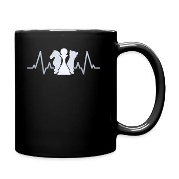 Chess Heartbeat Shirt Gift Chemises de jeu de société pour - Mug uni - noir - Droite