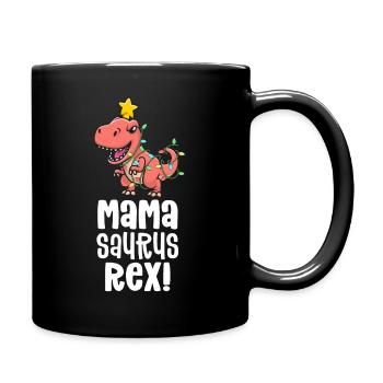 Mamasaurus Rex Mom Matching Dino Family Dinosaur - Full Colour Mug - black - Right