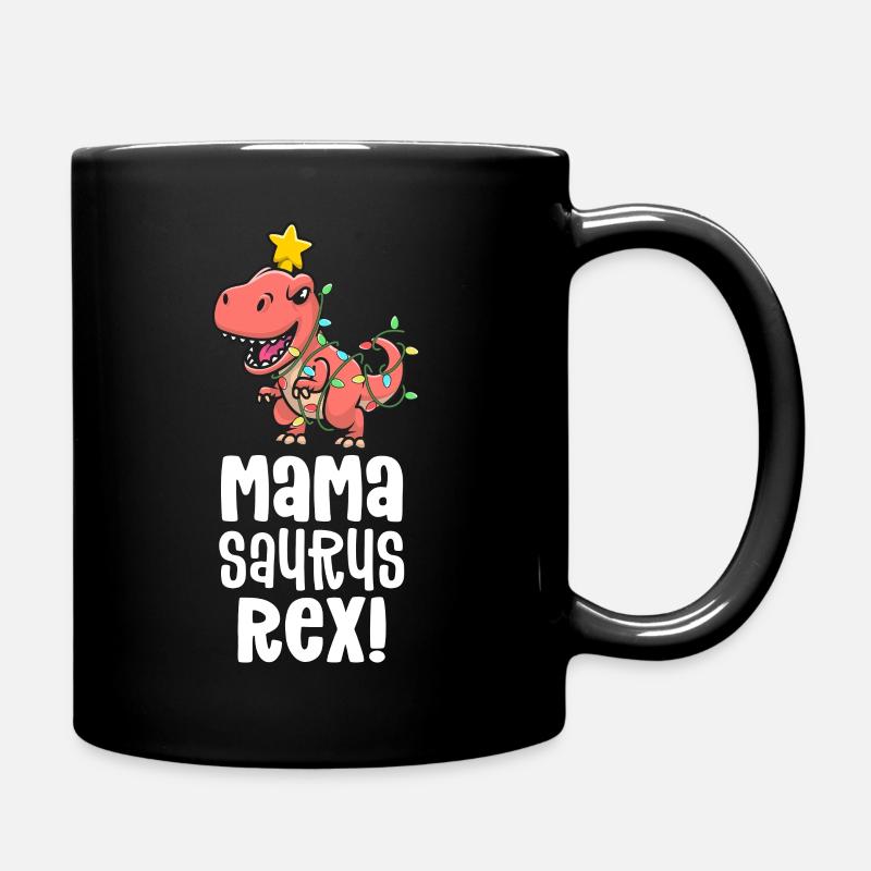 Mamasaurus Rex Mom Matching Dino Family Dinosaurier - Tasse einfarbig - Schwarz