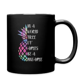 Pineapple - Full Colour Mug - black - Right