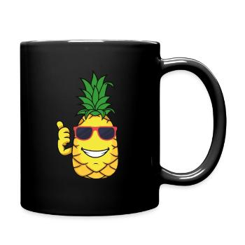 Ananas - Mug uni - noir - Droite