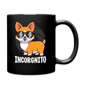 Chemise Incorgnito Corgi pour enfants homme drôle Corgi - Mug uni - noir - Droite