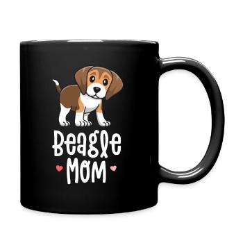 Beagle Maman Chien Mama Chemises Pour Femmes Cadeau Pour - Mug uni - noir - Droite