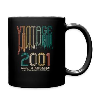 Vintage 2001 20e anniversaire cadeau de vingt ans - Mug uni - noir - Droite