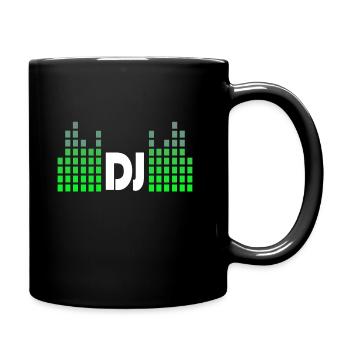 DJ Musik Beat Disco - Tasse einfarbig - Schwarz - Rechts
