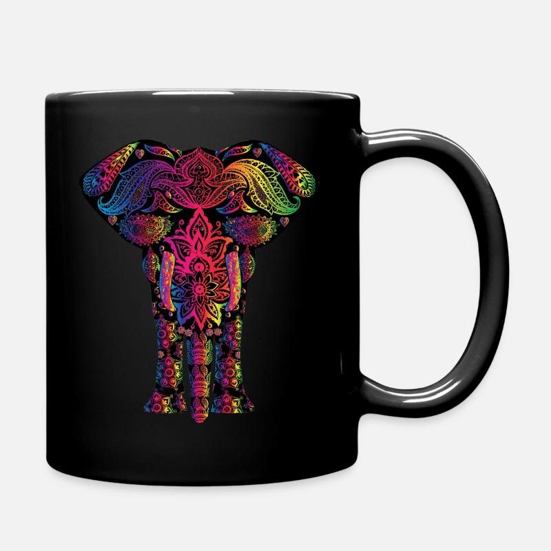 Elefant - Tasse einfarbig - Schwarz