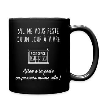 La poste - Mug uni - noir - Droite