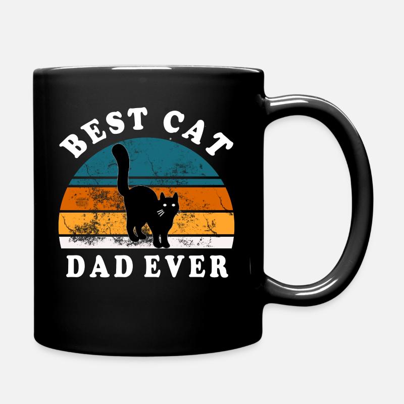 Best Cat Dad Ever - Tasse einfarbig - Schwarz