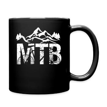 Conception VTT - Mug uni - noir - Droite