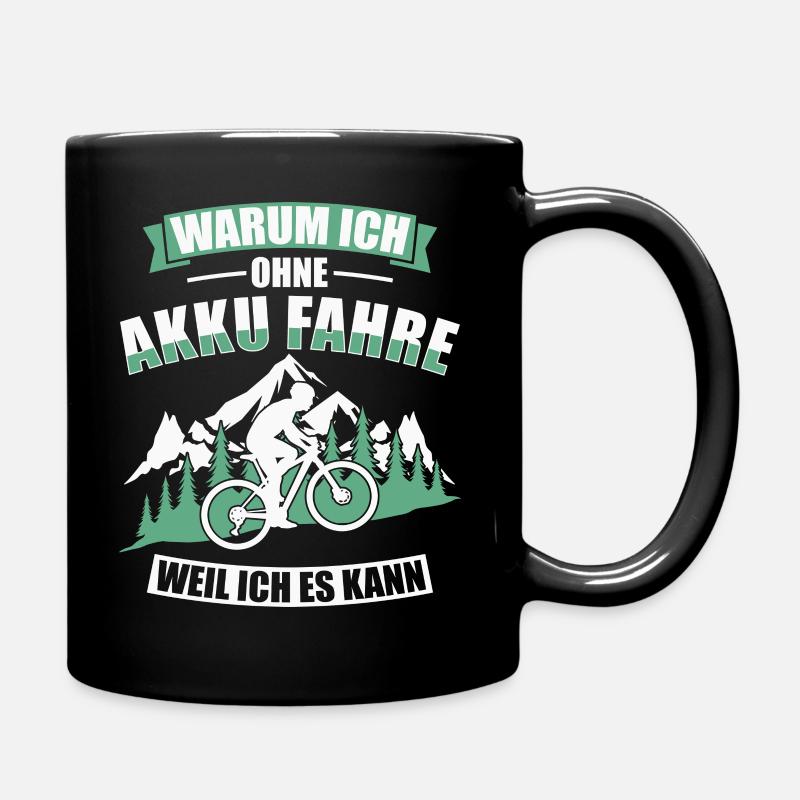 Sans batterie parce que je peux le VTT VTT - Mug uni - noir