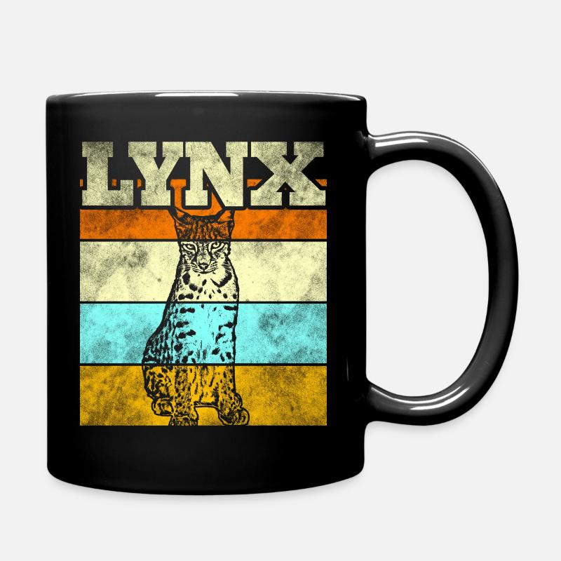 Luchs - Tasse einfarbig - Schwarz