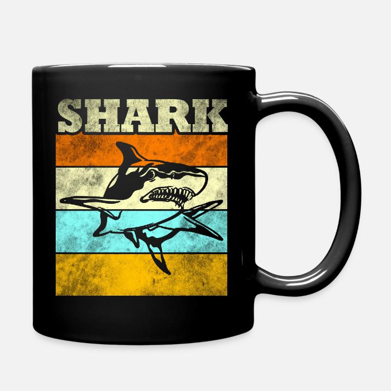 Hai - Tasse einfarbig - Schwarz