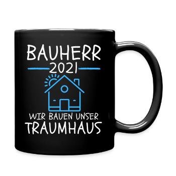 MAÎTRE D’OUVRAGE 2021 - NOUS CONSTRUISONS LA MAISON DE NOS RÊVES ! - Mug uni - noir - Droite
