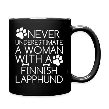 Chiens Lapphund finlandais Chien Lapinkoira - Mug uni - noir - Droite