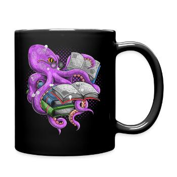 Lire La bibliothèque poulpe - Mug uni - noir - Droite