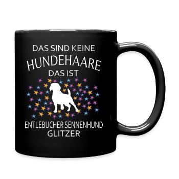 Entlebucher Sennenhunde Schweiz Sennenhund Hunde - Tasse einfarbig - Schwarz - Rechts