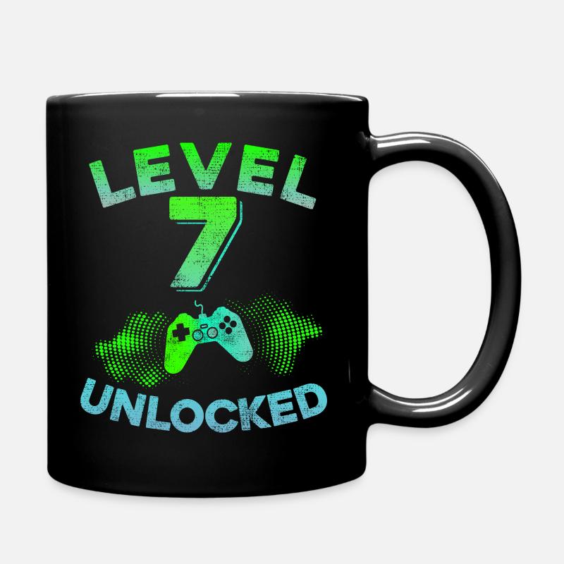 7e anniversaire de jeu 7 ans d'idée de cadeau de jeu - Mug uni - noir