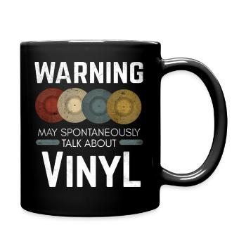 Disque vintage vinyle de collection - Mug uni - noir - Droite