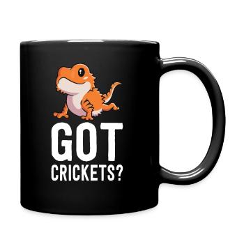 Got Crickets Bearded Dragon Shirt Funny Reptile - Full Colour Mug - black - Right