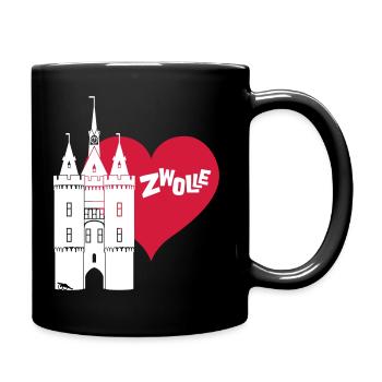 Sassenpoort Zwolle 3 - Tasse einfarbig - Schwarz - Rechts