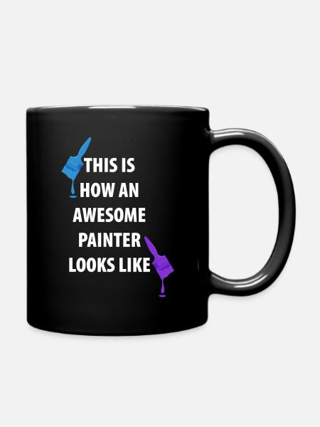 Painter And Painter Painter Gifts - Full Colour Mug - black