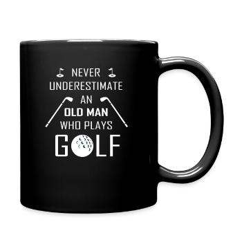 Le golf vieux - Mug uni - noir - Droite