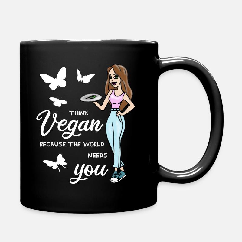 Végétaliens proverbe - Mug uni - noir