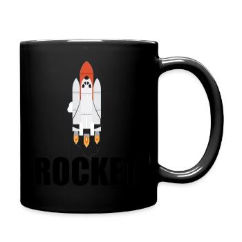 ROCKET - Full Colour Mug - black - Right