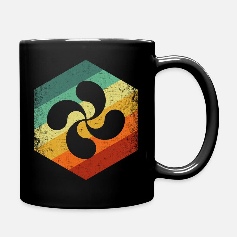 lauburu Retro, Euskal spain basque - Tasse einfarbig - Schwarz