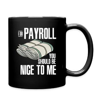 Les ressources humaines sont gentilles avec moi - Mug uni - noir - Droite