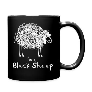 Black Sheep - Full Colour Mug - black - Right