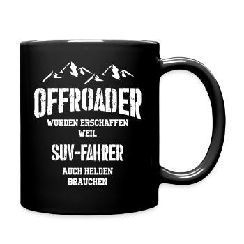 OFFROAD Geländewagen 4x4 - Tasse einfarbig - Schwarz - Rechts