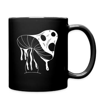Mushroom Ravers Goa Festival - Full Colour Mug - black - Right
