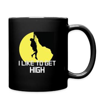 Rock Climbing - Full Colour Mug - black - Right