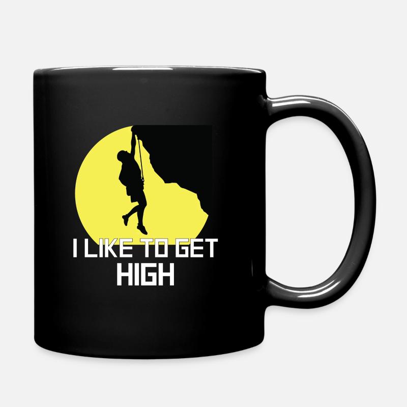 Rock Climbing - Full Colour Mug - black