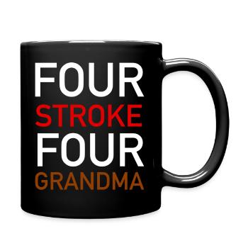 FOUR STROKE FOR GRANDMA - Mug uni - noir - Droite