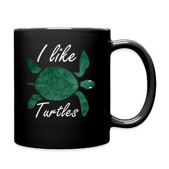 Turtles turtle - Full Colour Mug - black - Right