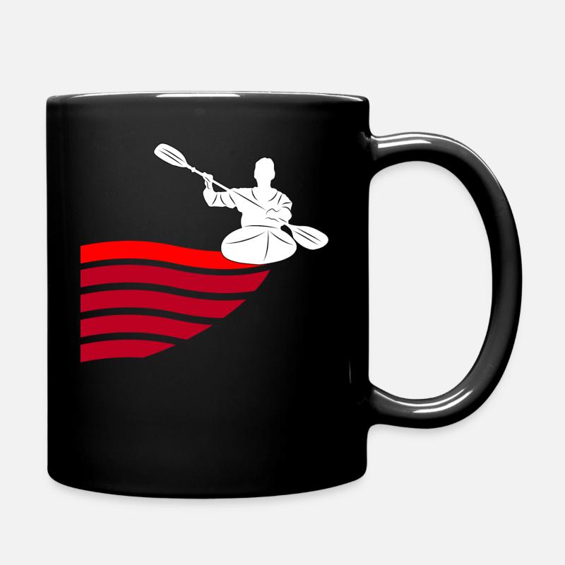 canoe - Full Colour Mug - black